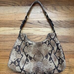 Vintage snakeskin shoulder bag
